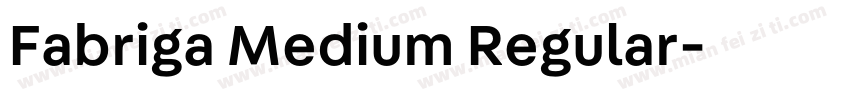 Fabriga Medium Regular字体转换